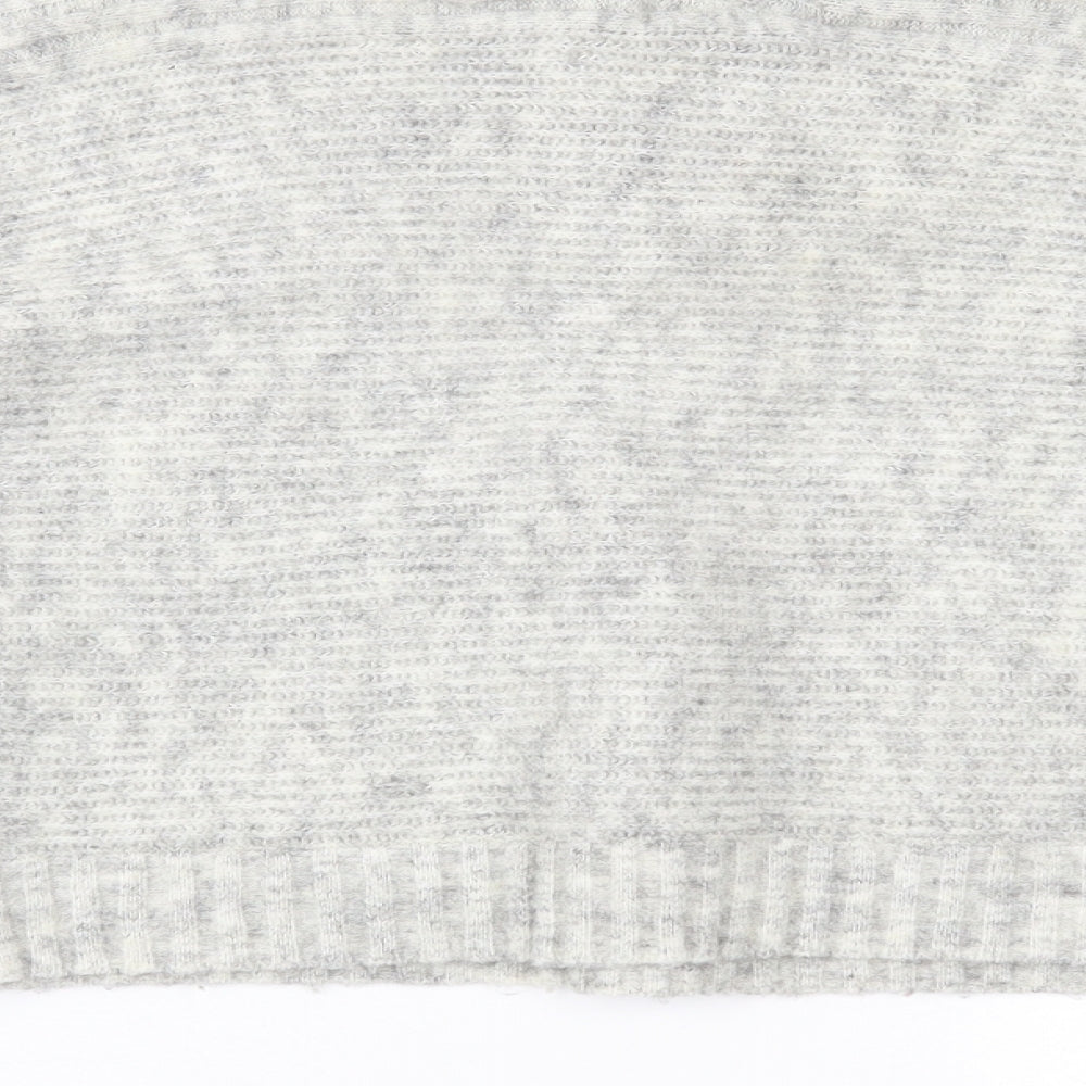 Womens UK Size M New Look Grey Pullover Jumper