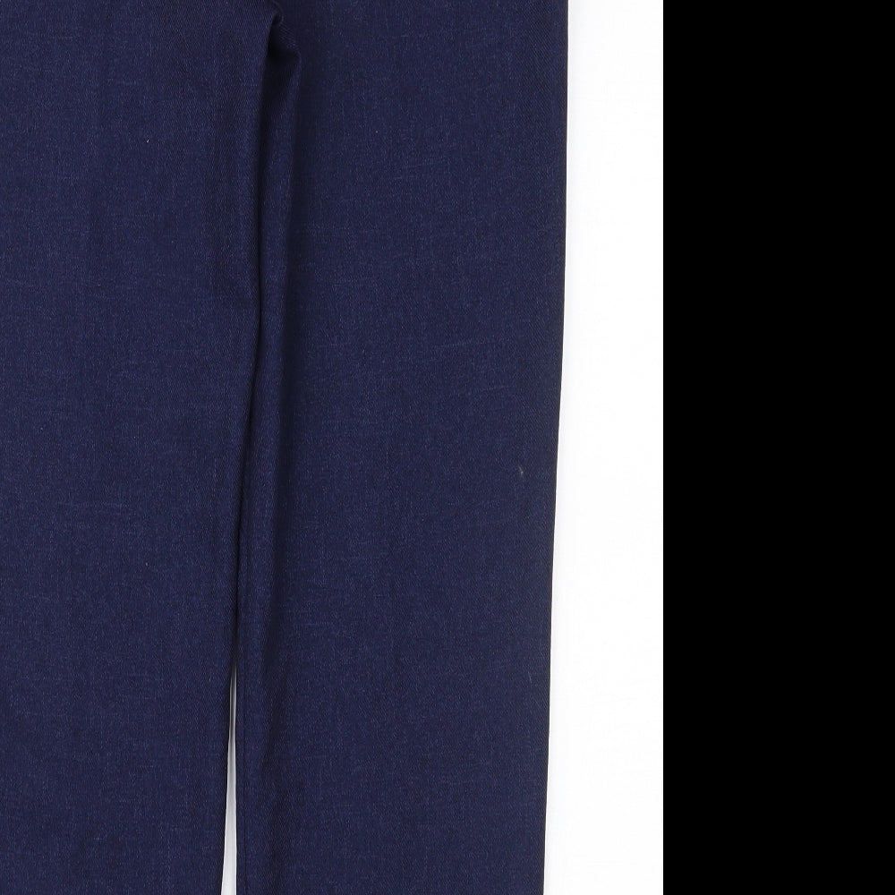 Womens UK Size 12 Matalan Regular Fit Blue Trousers