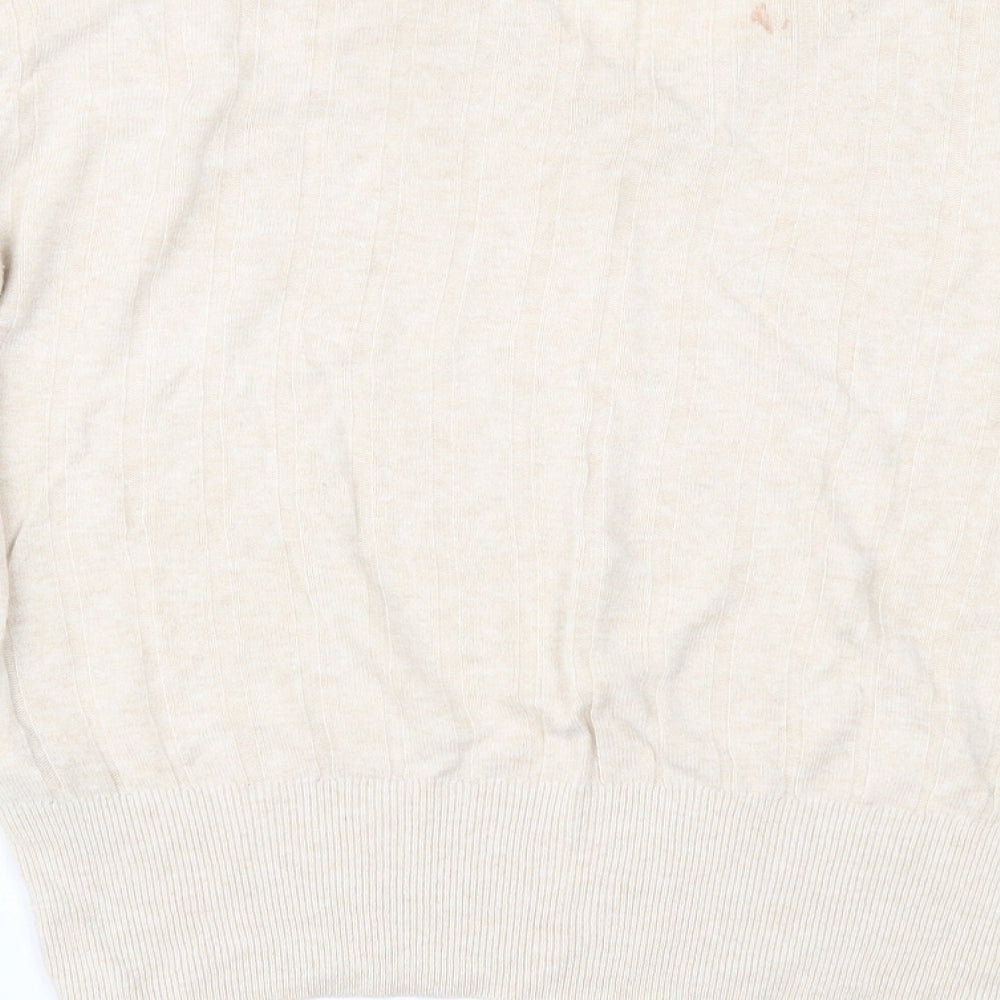 Womens UK Size M Marks and Spencer Beige Basic Blouse