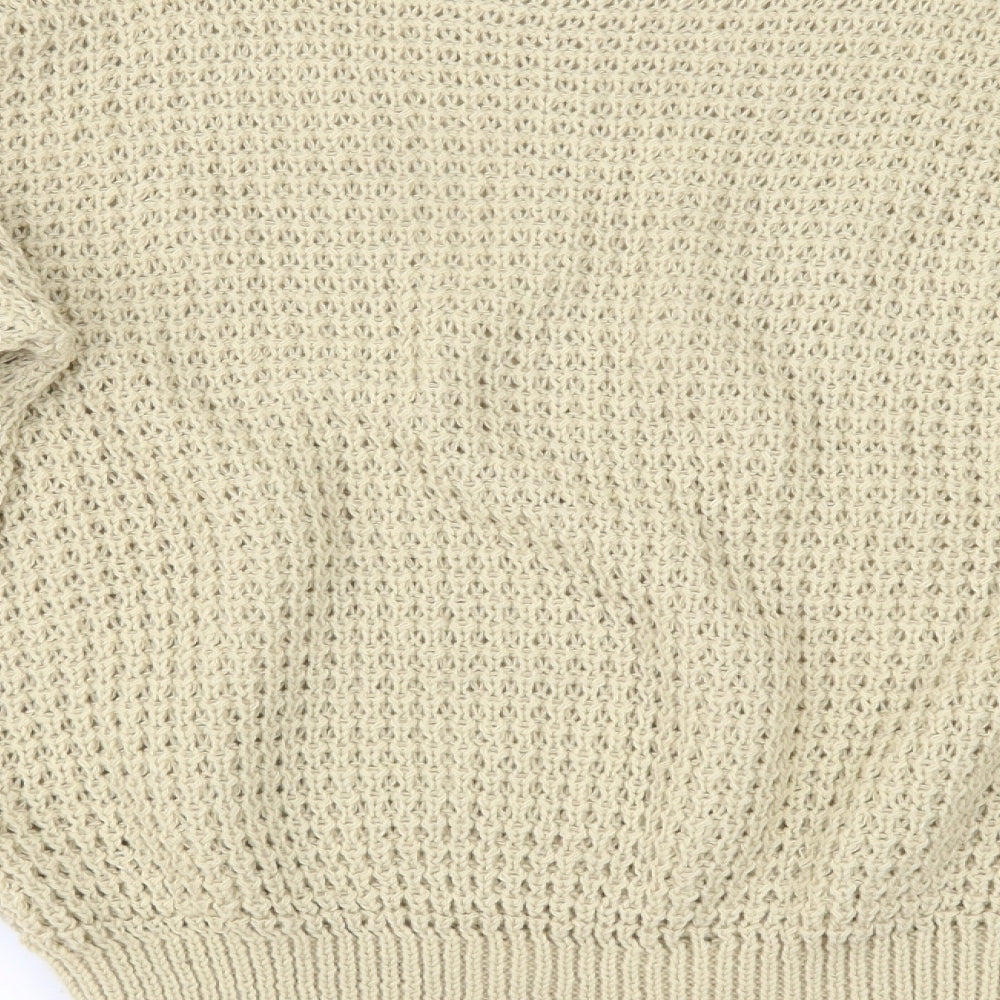 Boohoo Womens Beige Pullover Jumper Size M