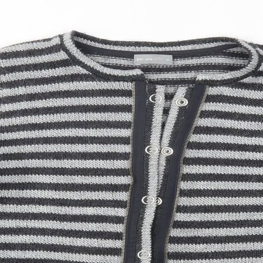 Womens UK Size M Per Una Grey Cardigan Jumper