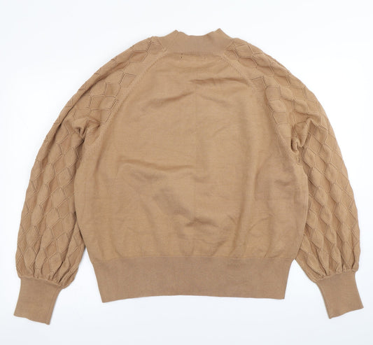 Womens UK Size XL Peacocks Brown Pullover Jumper