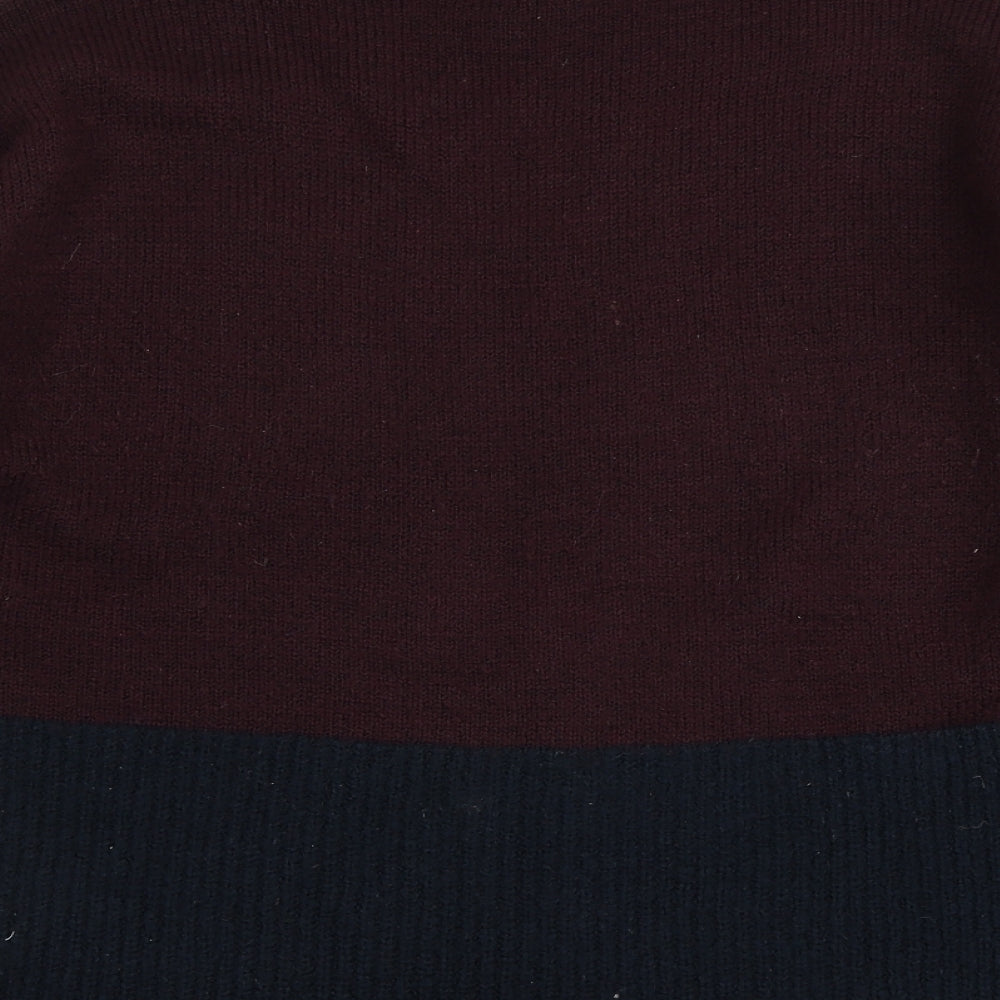Womens UK Size S Papaya Purple Pullover Jumper