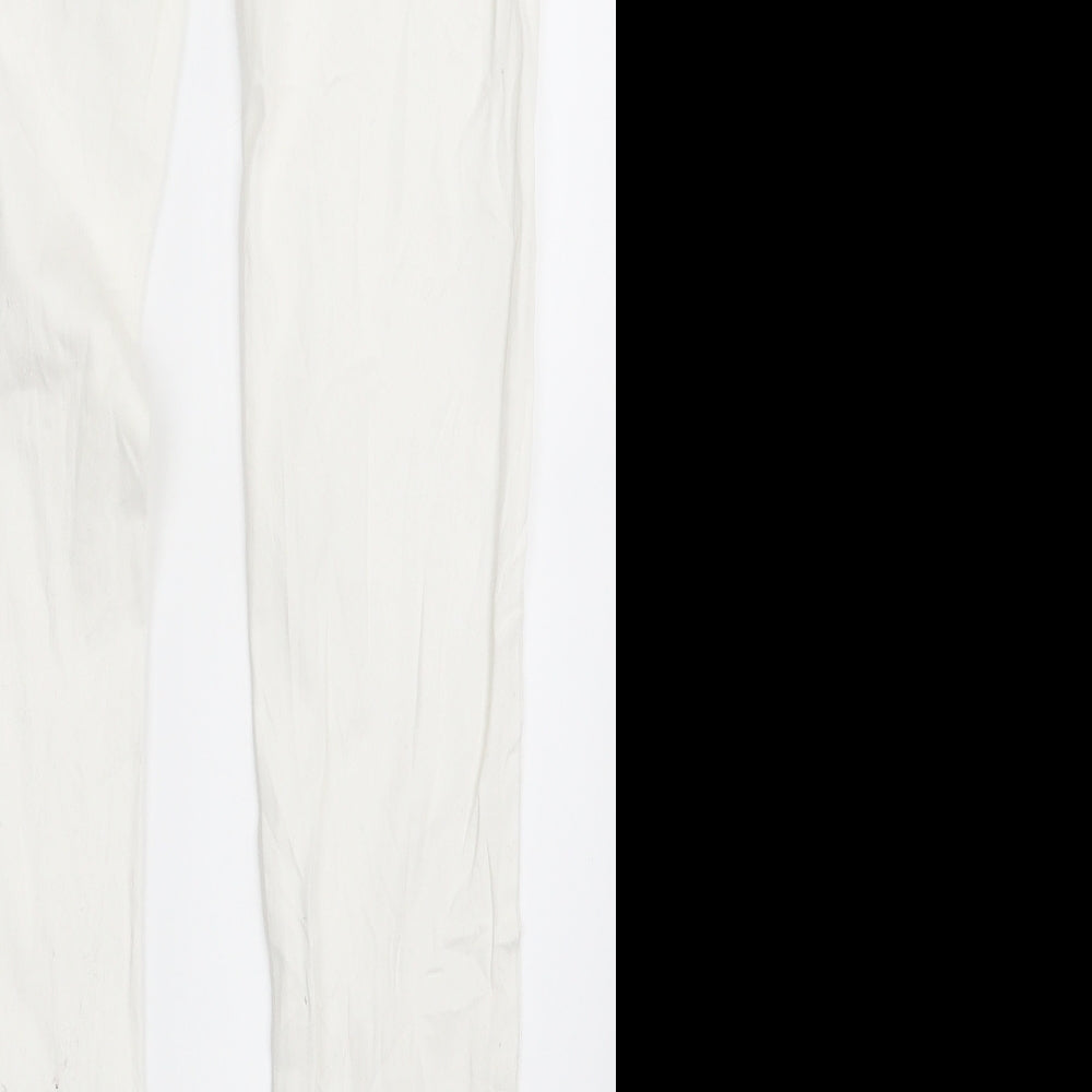 Denim Co. Womens White Denim Skinny Jeans Size 6 L30.5 in