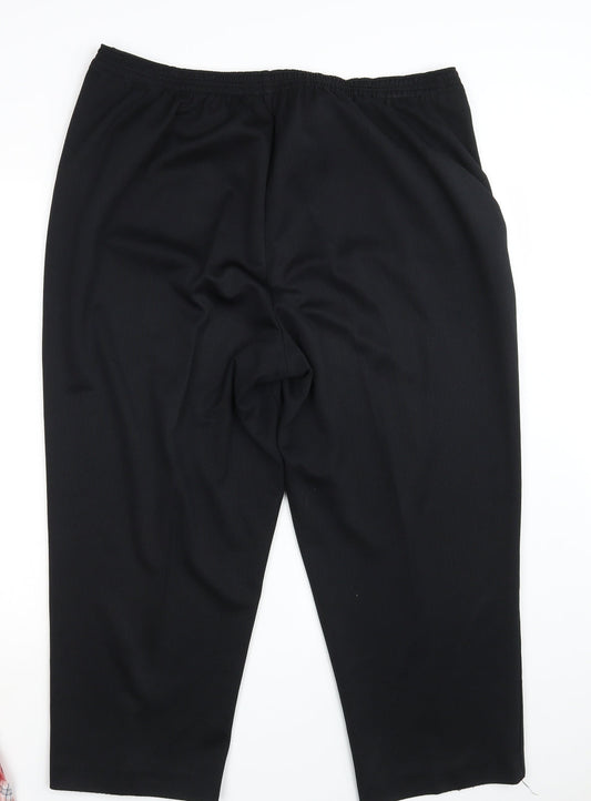 BM Collection Womens Black Dress Pants Trousers Size 18 L25 in