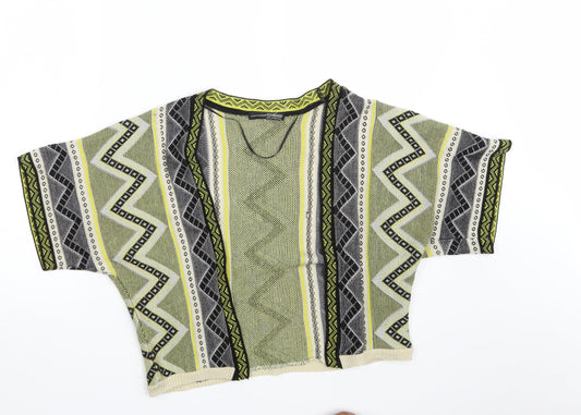 Womens UK Size 10 Atmosphere Multicoloured Wrap Jumper