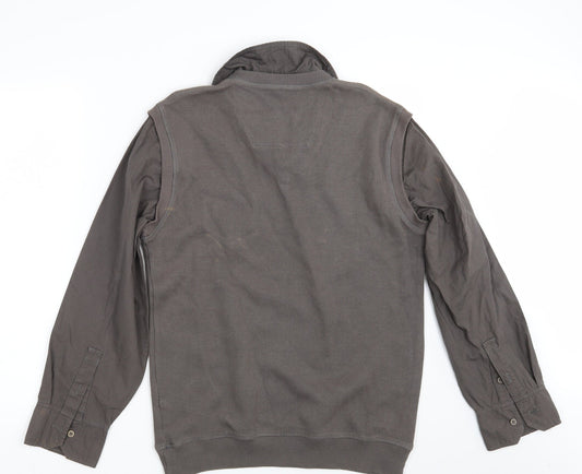 Mens UK Size M NEXT Brown Pullover Jumper