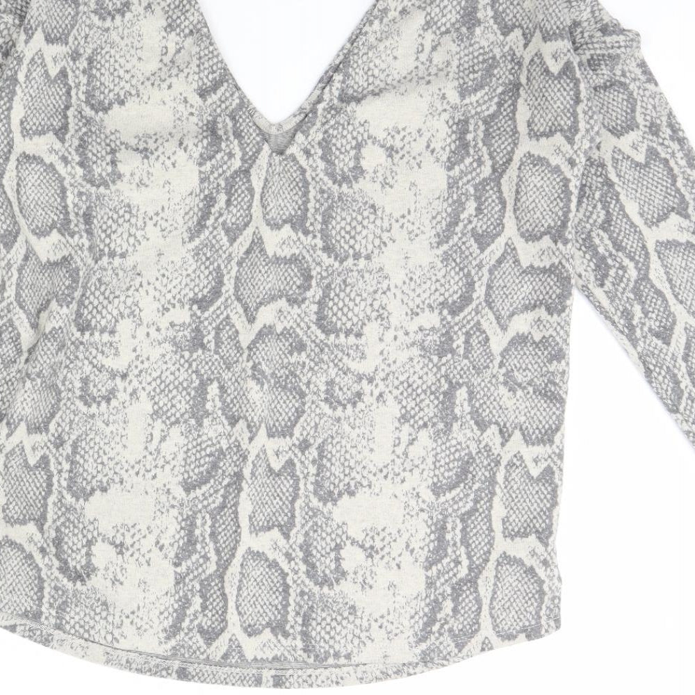 Womens UK Size 10 NEXT Grey Pullover Jumper
