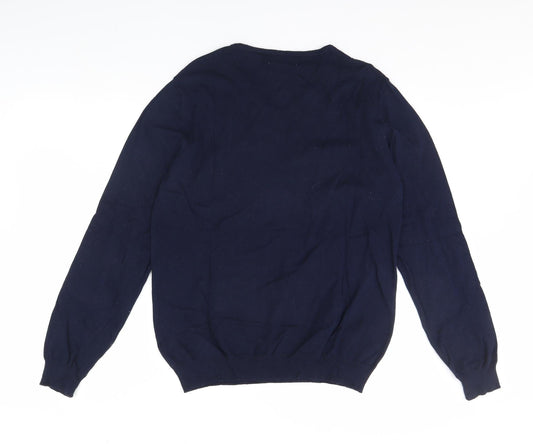Nutmeg Mens Blue   Pullover Jumper Size M