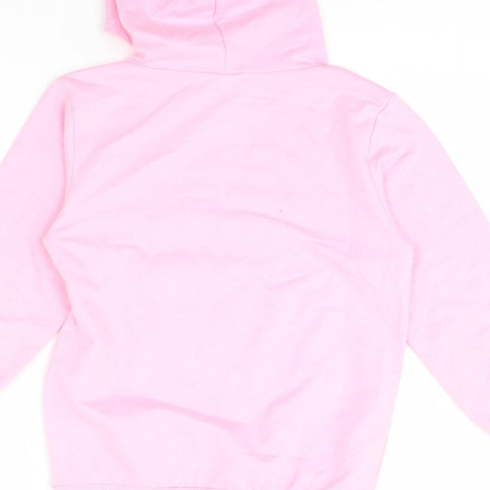 Preworn Girls Pink Pullover Hoodie Size 8 Years - TIKTOK