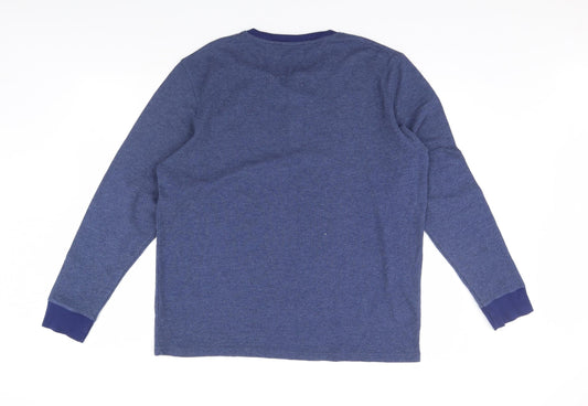 Atlantic Bay Mens Blue Pullover Jumper Size XL