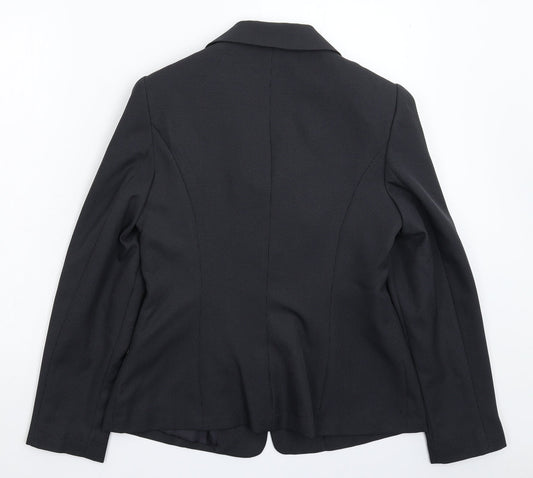 Papaya Womens Grey Jacket Suit Jacket Size 12