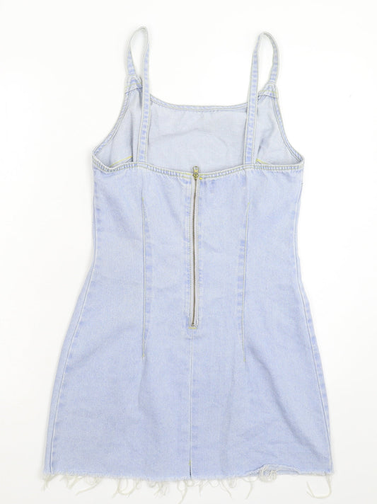 New Look Womens Blue Denim Mini Size 8
