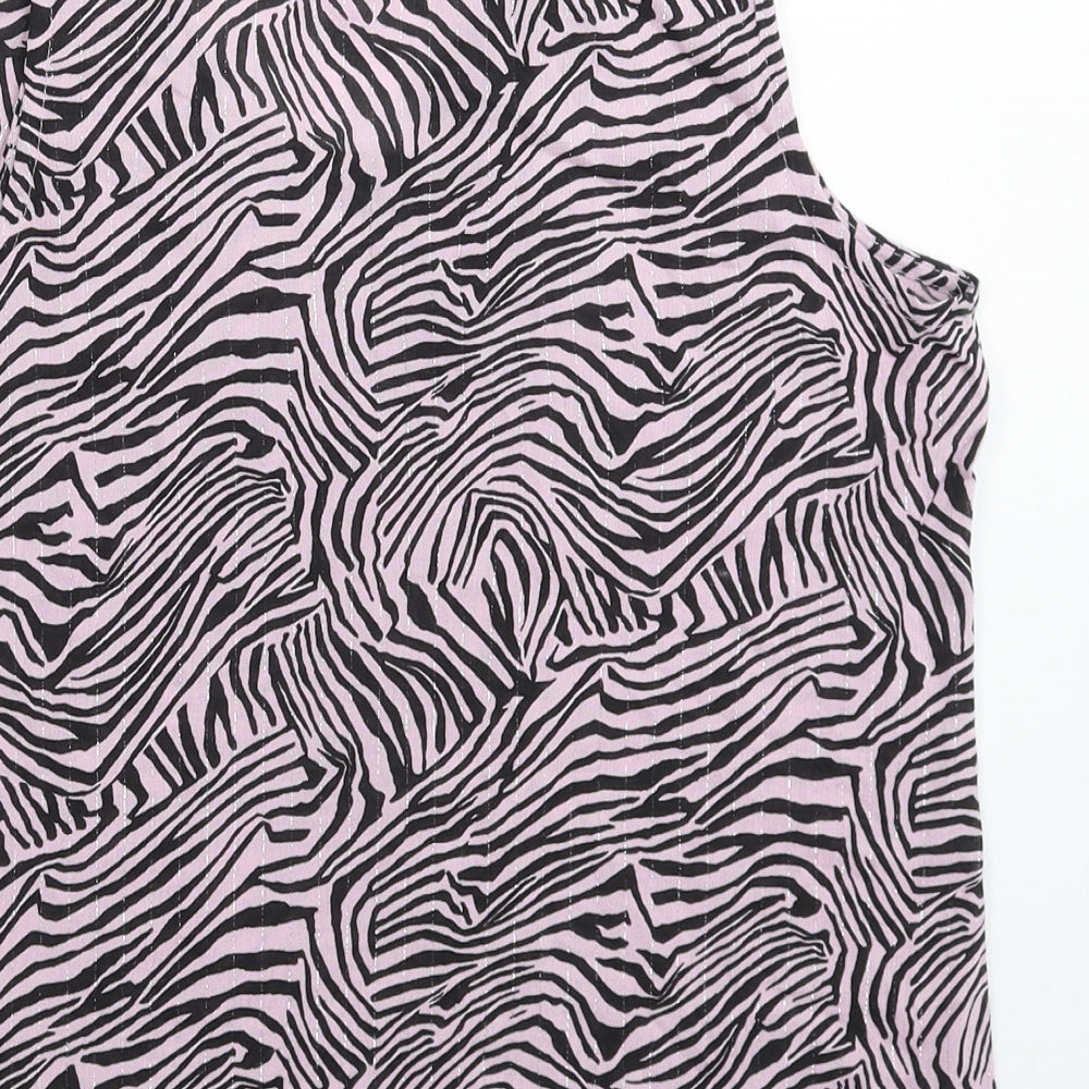 Womens UK Size 8 NEXT Pink Basic Tank