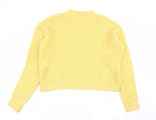 Primark Womens Yellow Pullover Jumper Size 10