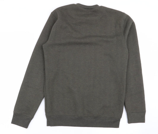 Easy Mens Green Pullover Jumper Size S