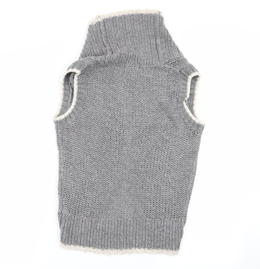 Womens UK Size 8 New Look Grey Cardigan Jumper