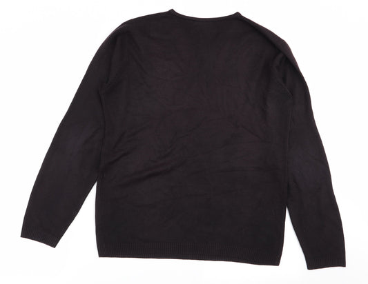 NEXT Mens Black Pullover Jumper Size S