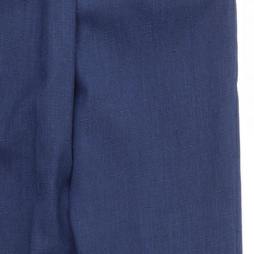Womens UK Size 10 Preworn Regular Fit Blue Trousers
