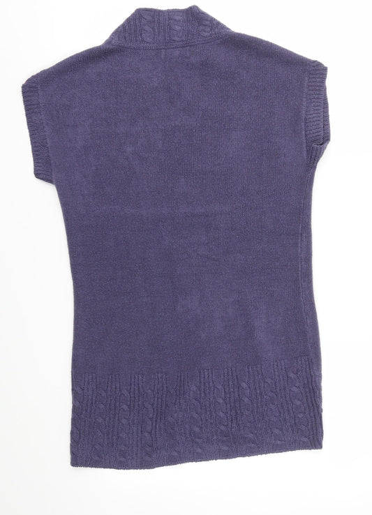 Womens UK Size S M&S Purple Pullover Jumper