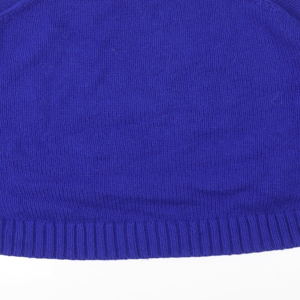 Womens UK Size M Preworn Blue Pullover Jumper