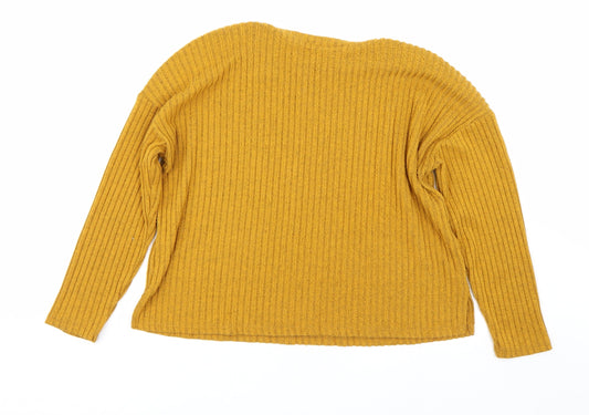 Primark Womens Yellow Pullover Jumper Size S