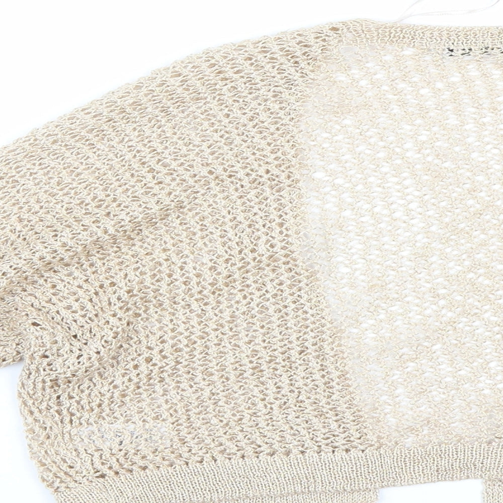 George Womens Gold Cape Jumper Size 16