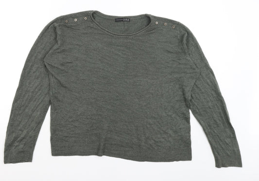 Womens UK Size 18 Atmosphere Green Pullover Jumper