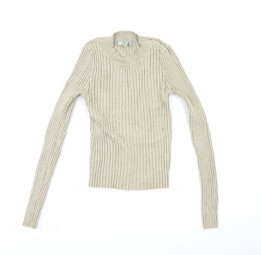 Womens UK Size 10 ASOS Beige Pullover Jumper