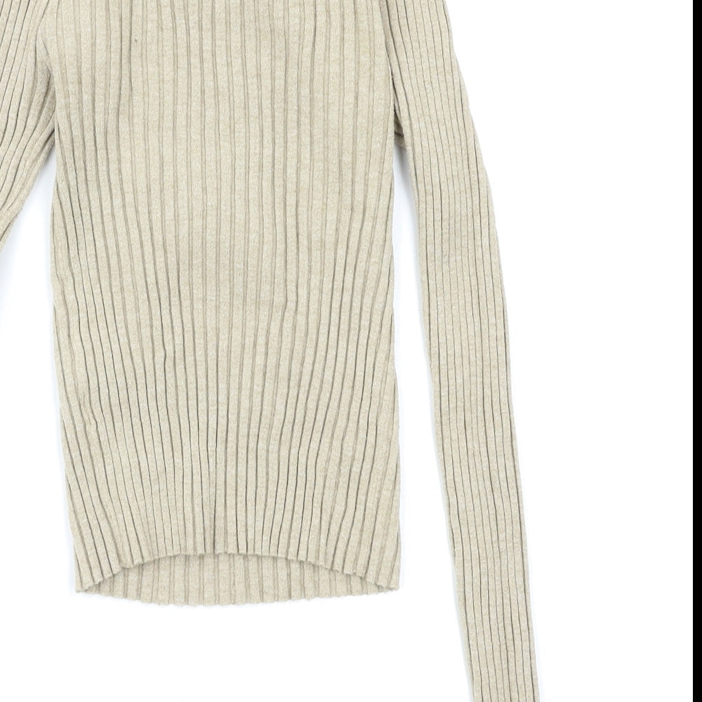 Womens UK Size 10 ASOS Beige Pullover Jumper