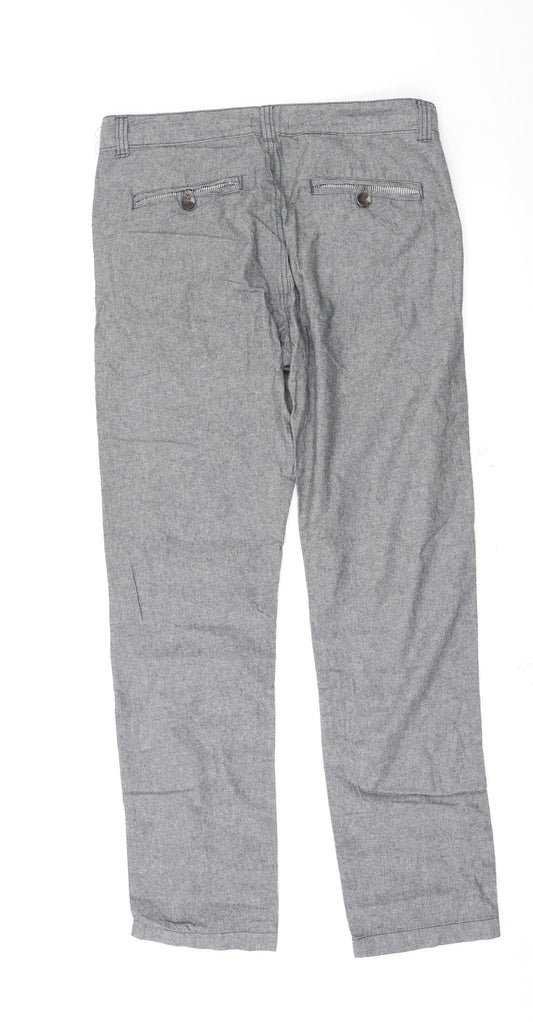 Womens UK Size 32 Peacocks Regular Fit Sweatpants Grey Trousers
