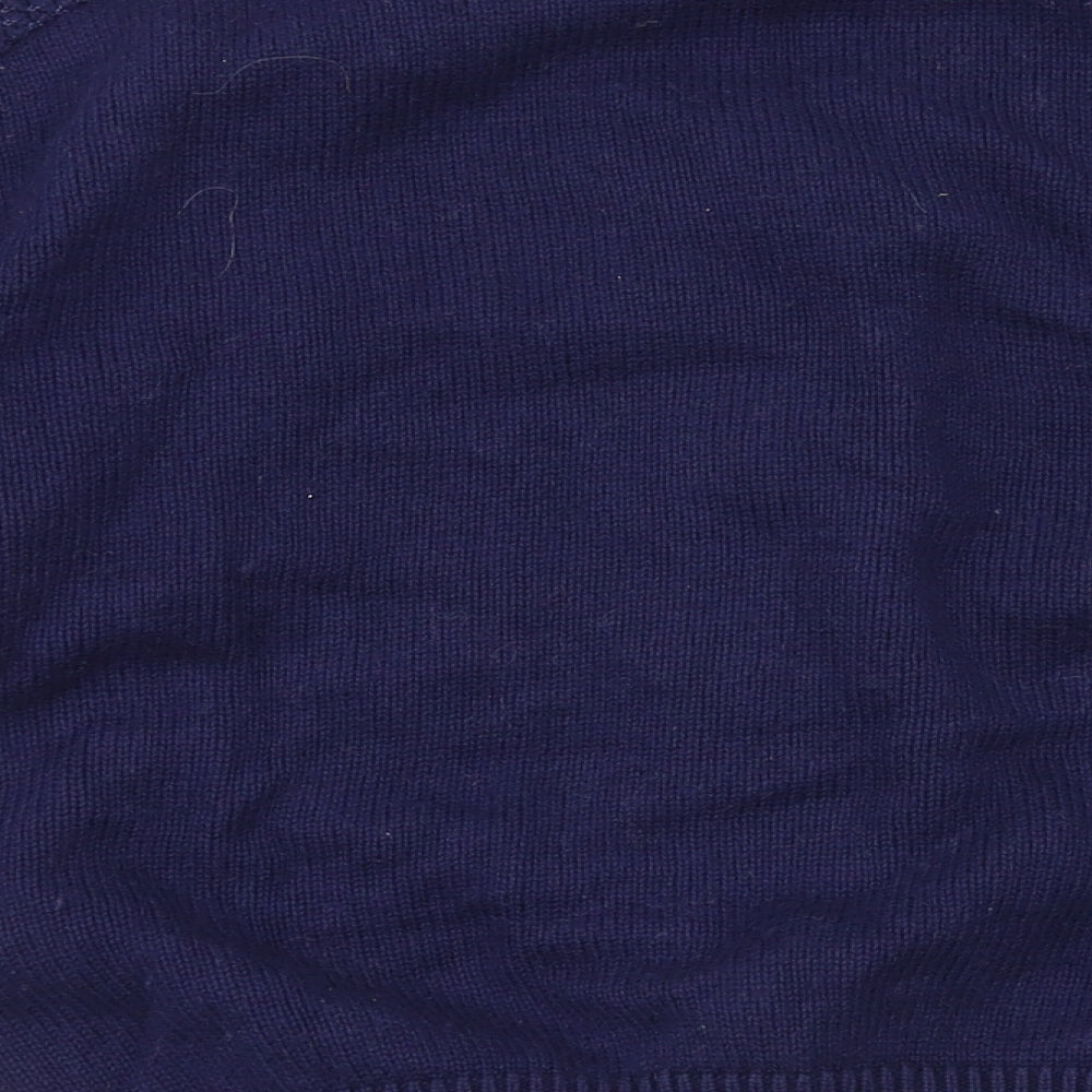 Womens UK Size 10 Marks and Spencer Blue Full Zip Jumper