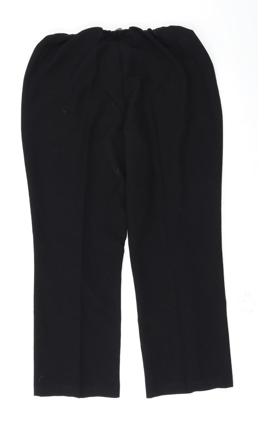 BM Womens Black Trousers Size 16 L26 in