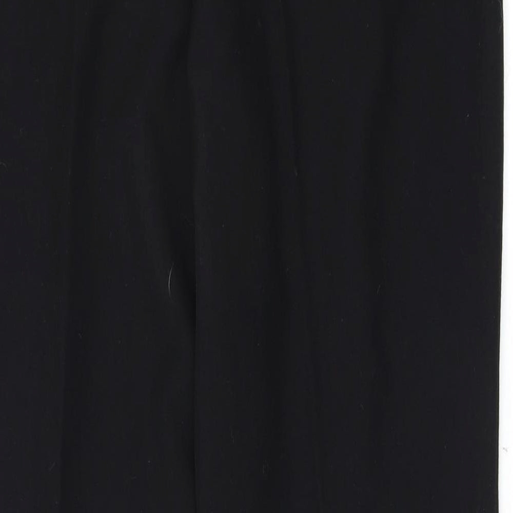 Brand and care label for Bonmarché women’s black trousers, size UK 16, 26-inch leg