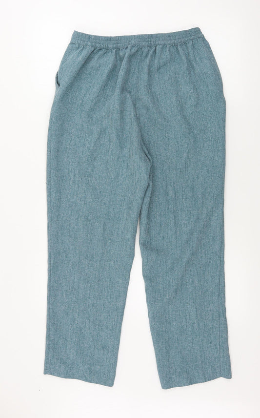 Womens UK Size 28 in Preworn Regular Fit Blue Trousers