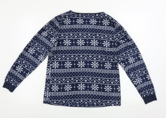 Debenhams Womens Blue Geometric Pullover Jumper Size 10