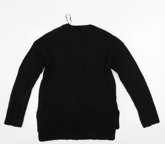 Womens UK Size S New Look Black Pullover Jumper