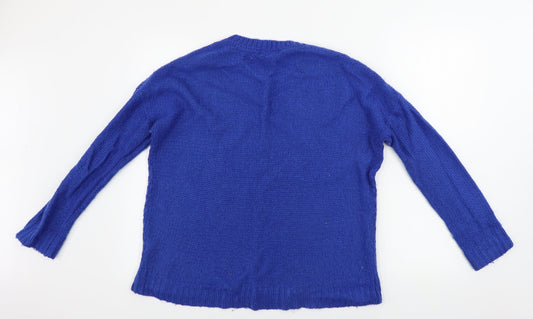 Womens UK Size 8 New Look Blue Pullover Jumper