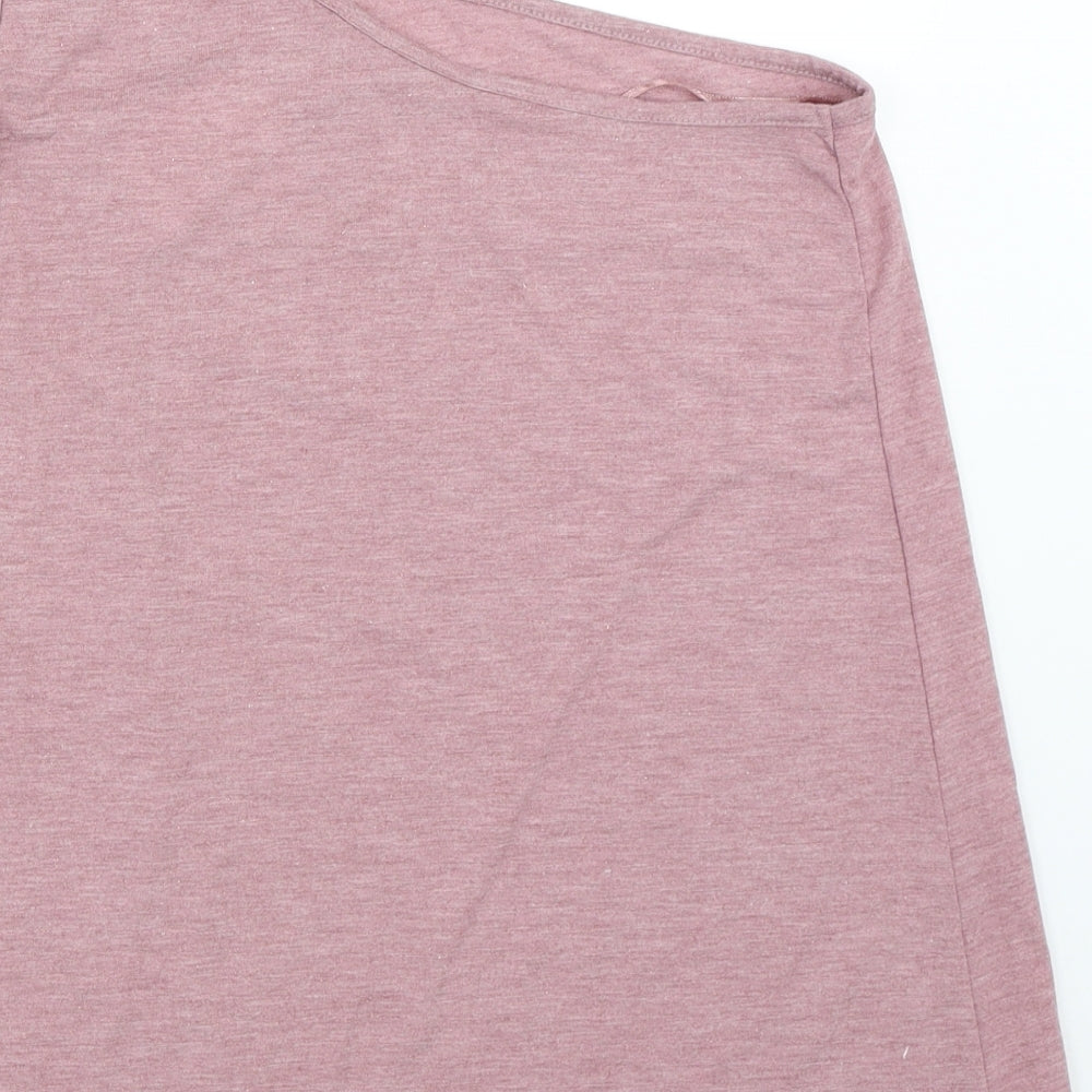 Womens UK Size 14 NEXT Pink Basic Tank