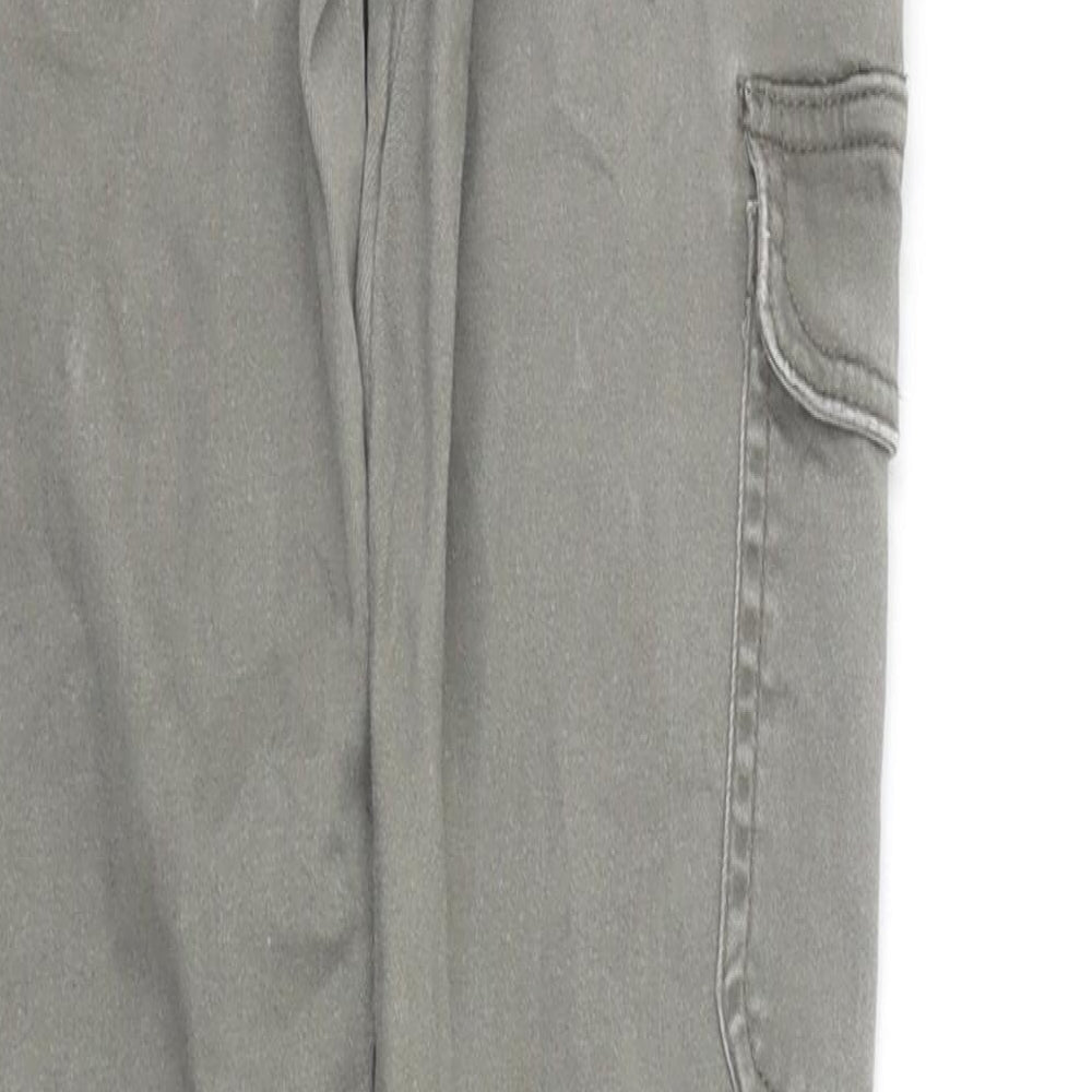 Denim & Co. Womens Green Chino Trousers Size 6 L27 in