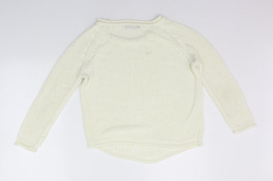 Atmosphere Womens White Pullover Jumper Size 10