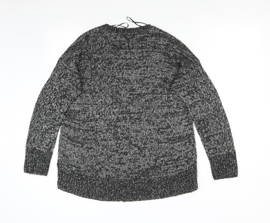 Womens UK Size M New Look Grey Pullover Jumper