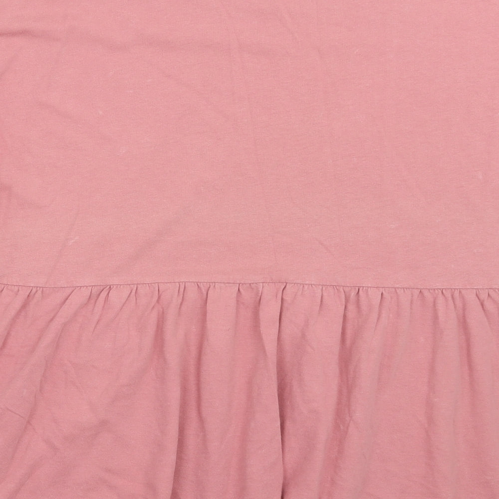 Womens UK Size 10 ASOS Pink Basic T-Shirt