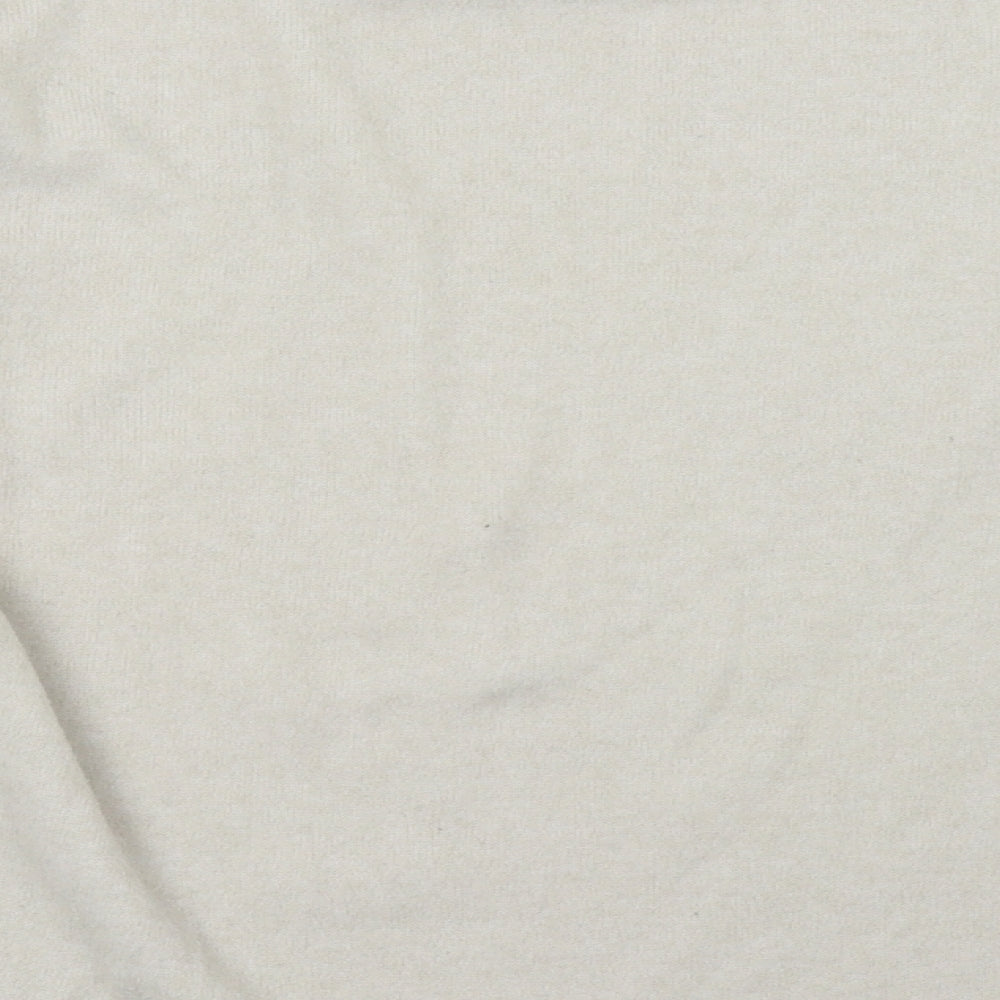Brand and care label for TU women’s white pullover sweatshirt, size UK 12