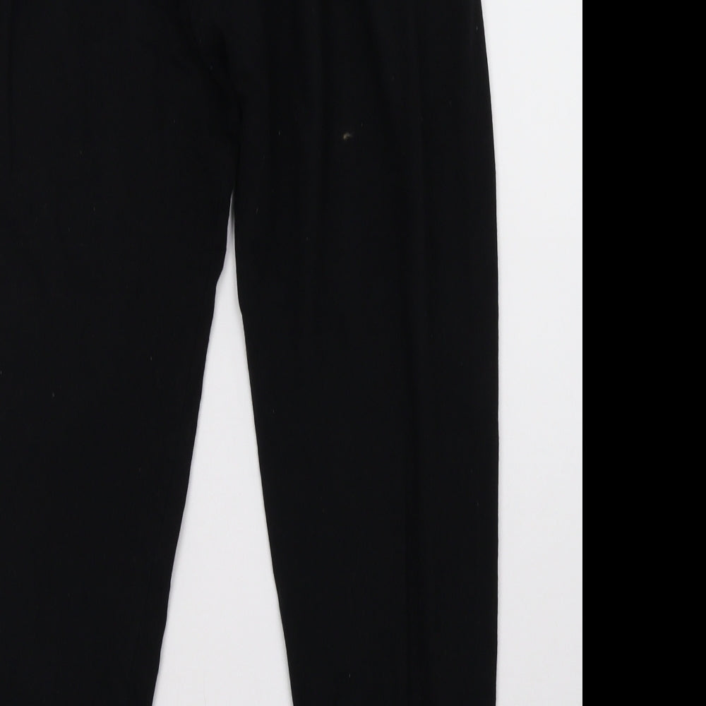 Womens UK Size 10 ASOS Regular Fit Black Trousers