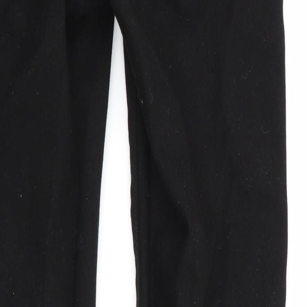 Brand and care label for Denim Co women’s black skinny jeans, size UK 6, 27-inch leg