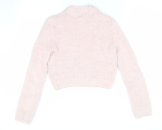 Womens UK Size 4 Divided Pink Pullover Jumper