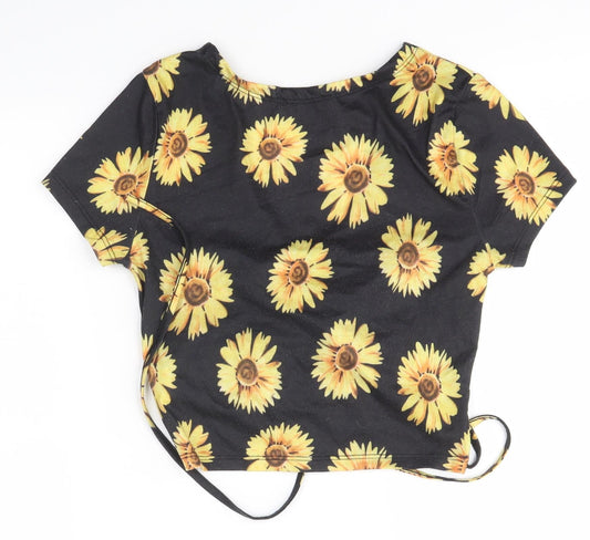 SheIn Womens Multicoloured Floral Basic Blouse Size S