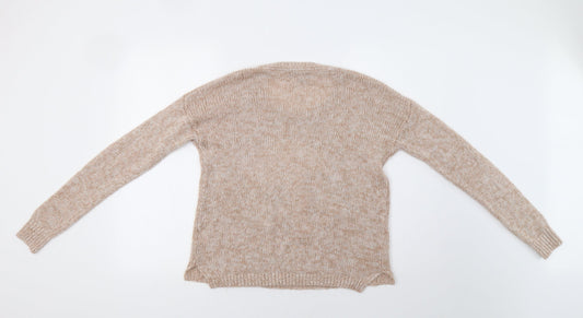 Womens UK Size 10 Internacionale Beige Pullover Jumper