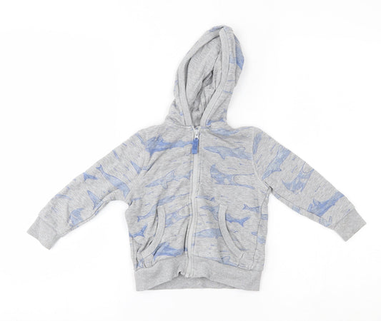 TU Baby Grey Full Zip Jumper Size 12-18 Months - hoodie